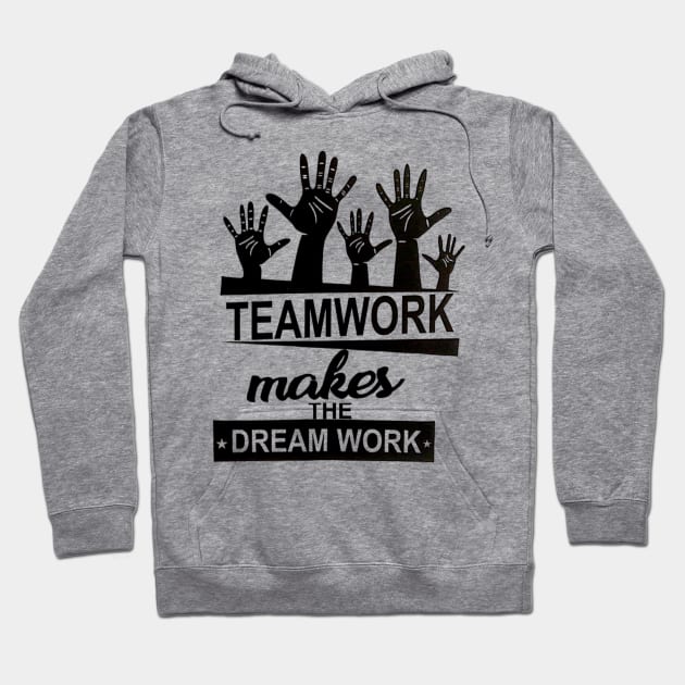 Team Work Hoodie by Gnanadev